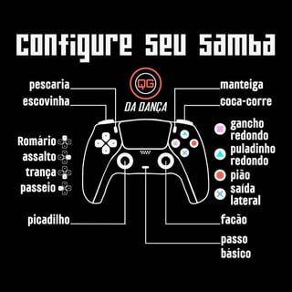 Nome do produto Camiseta de Dança Feminina - Configure seu Samba