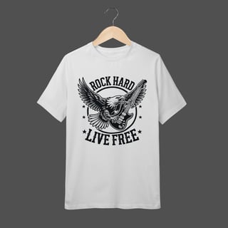 Nome do produto Camiseta Infantil (10 a 14) | Rock Hard - Live Free