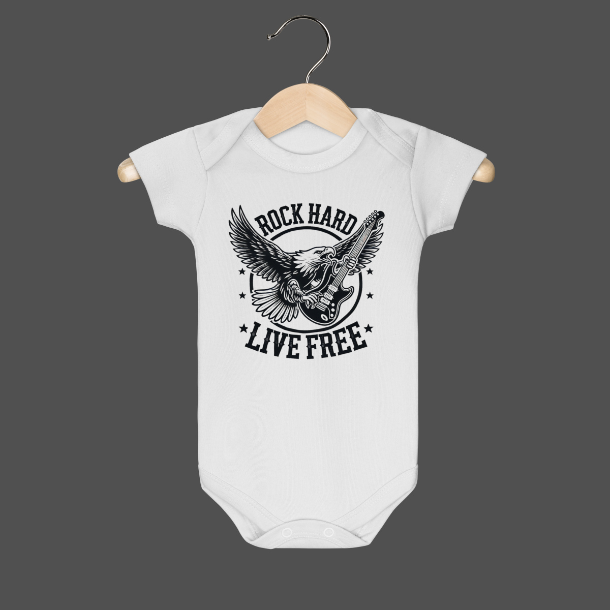 Nome do produto: Body Infantil | Rock Hard - Live Free