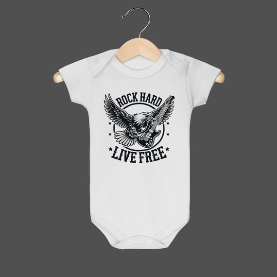 Body Infantil | Rock Hard - Live Free