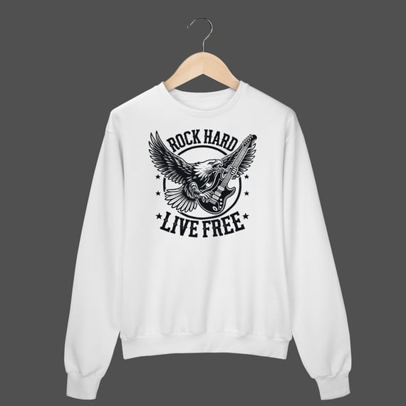 Moletom Fechado Prime | Rock Hard - Live Free