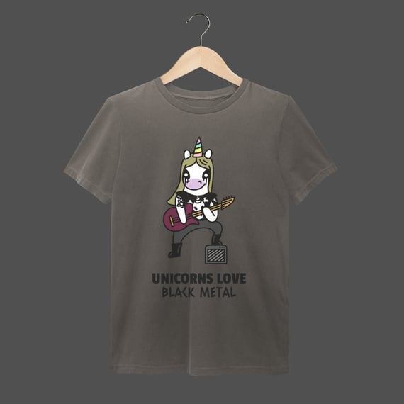 Camiseta Estonada | Unicorns Love Black Metal