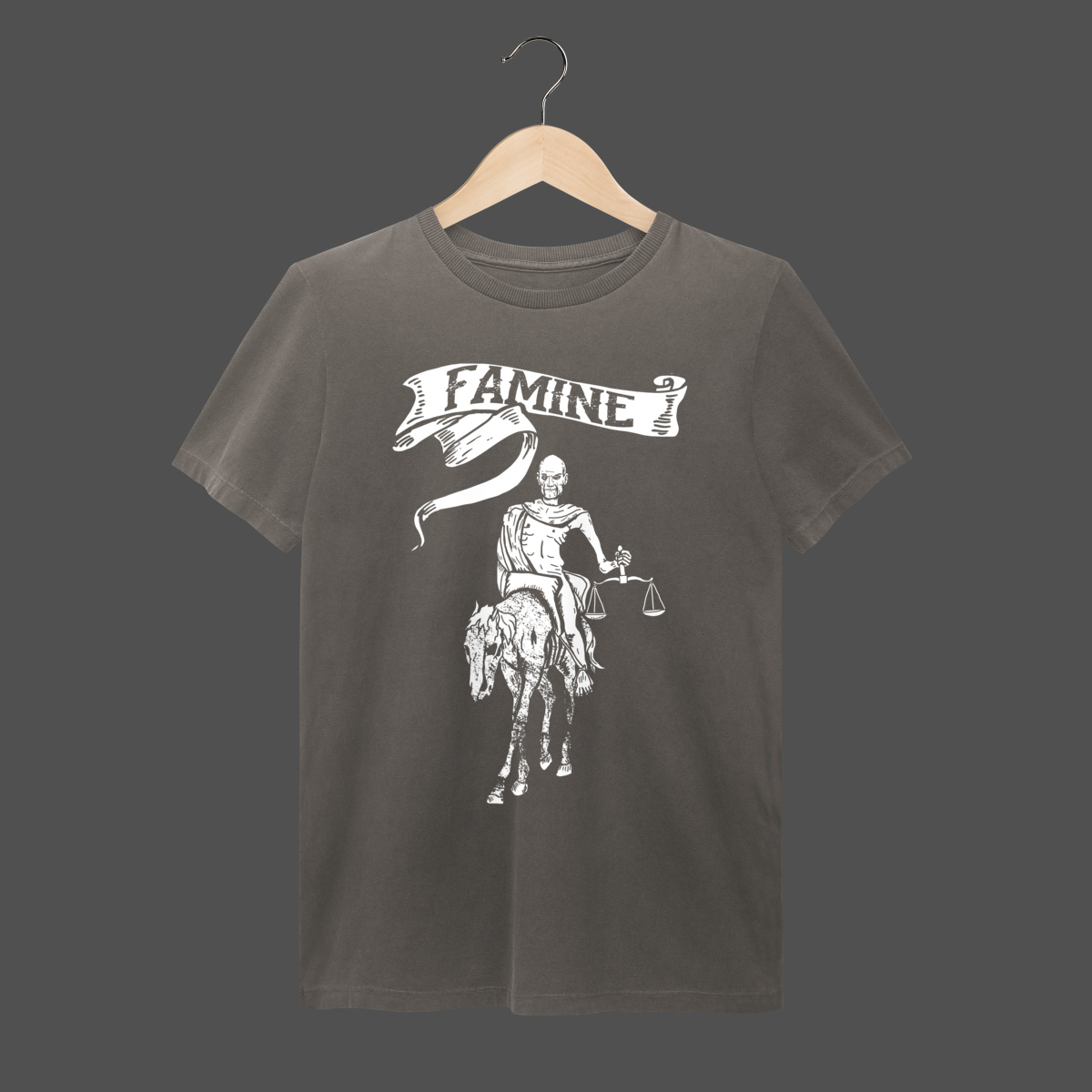 Nome do produto: Camiseta Estonada | Famine – Horseman of the Apocalypse