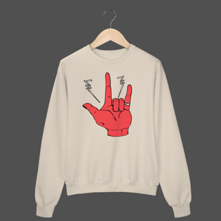 Nome do produto Moletom Fechado Prime | Rock