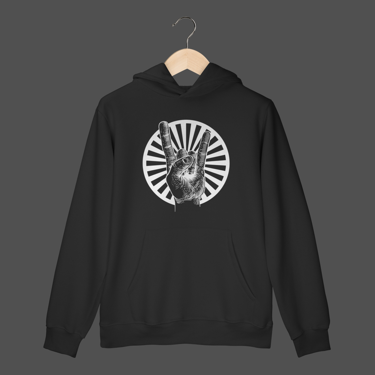 Nome do produto: Moletom Canguru Prime | Rock 