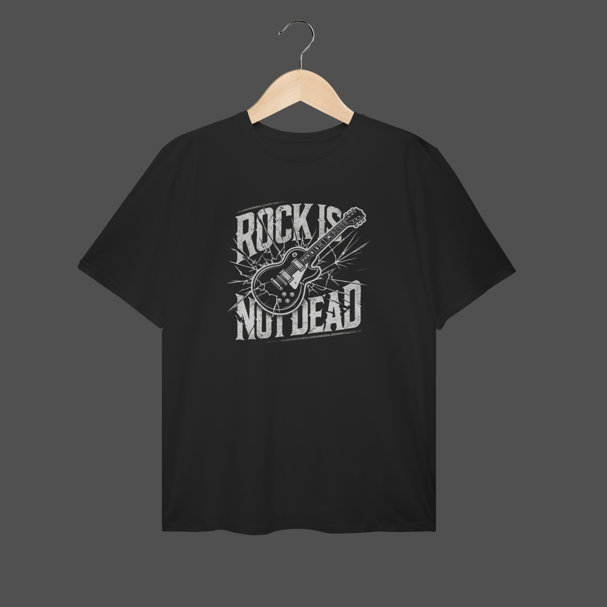 Nome do produto Camiseta Plus Size | Rock Is Not Dead