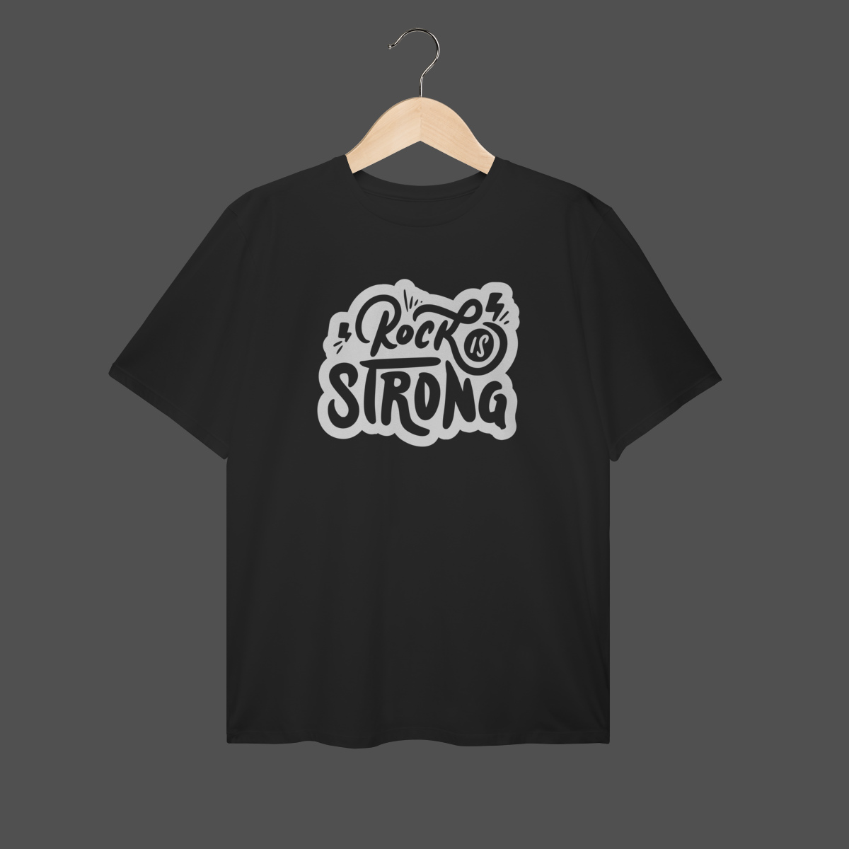 Nome do produto: Camiseta Plus Size | Rock Is Strong