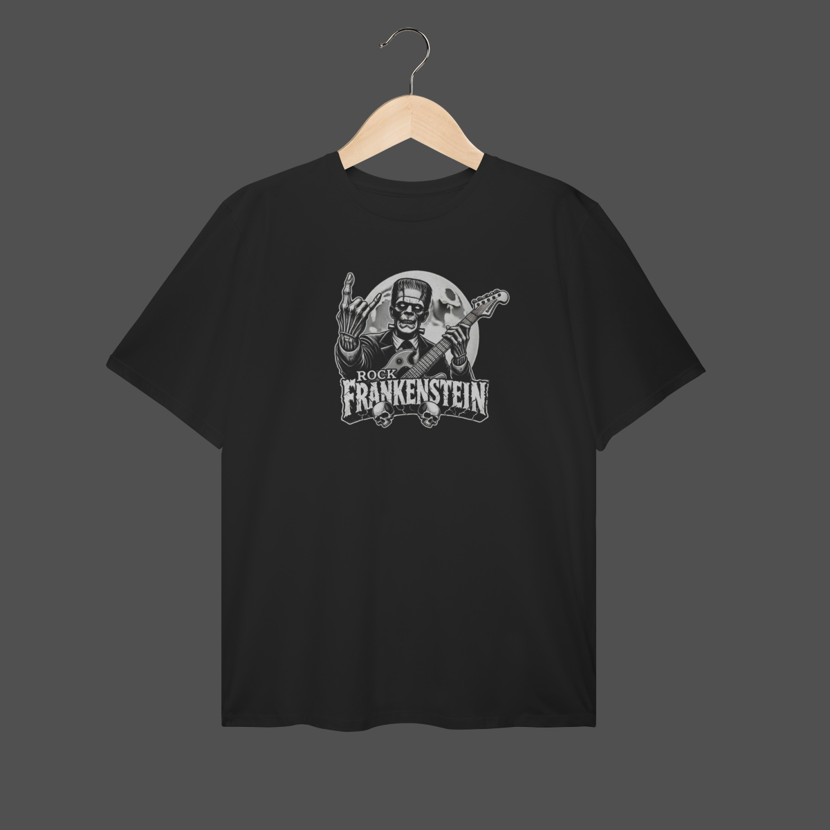 Nome do produto: Camiseta Plus Size | Rock Frankenstein