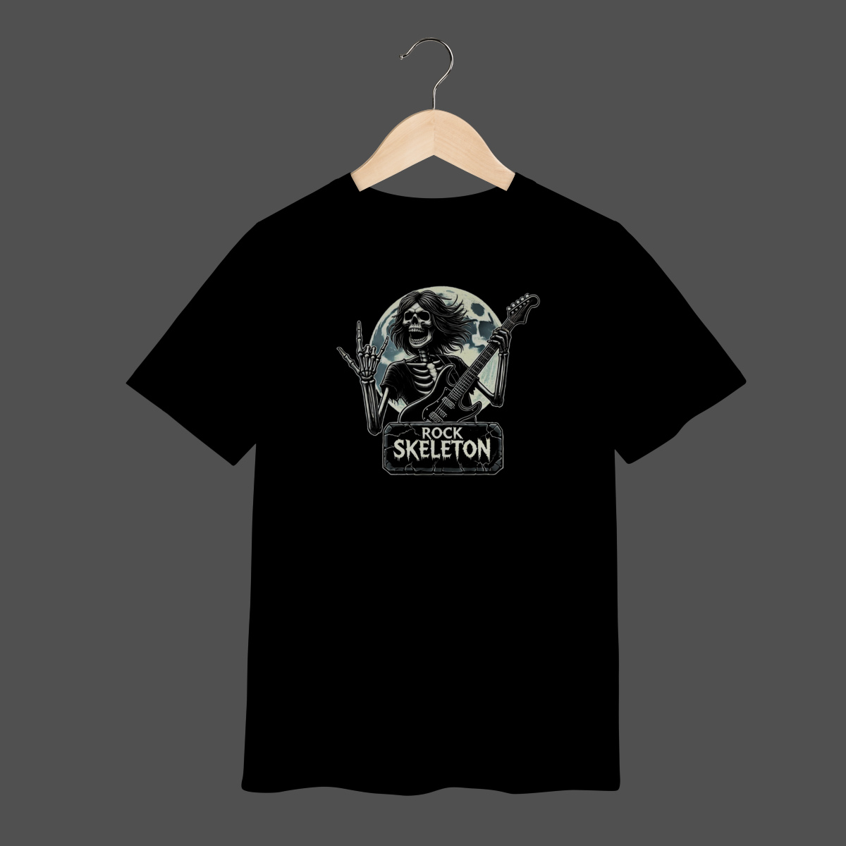 Nome do produto: Camiseta Infantil (2 a 8) | Rock Skeleton