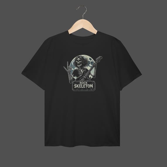 Camiseta Plus Size | Rock Skeleton