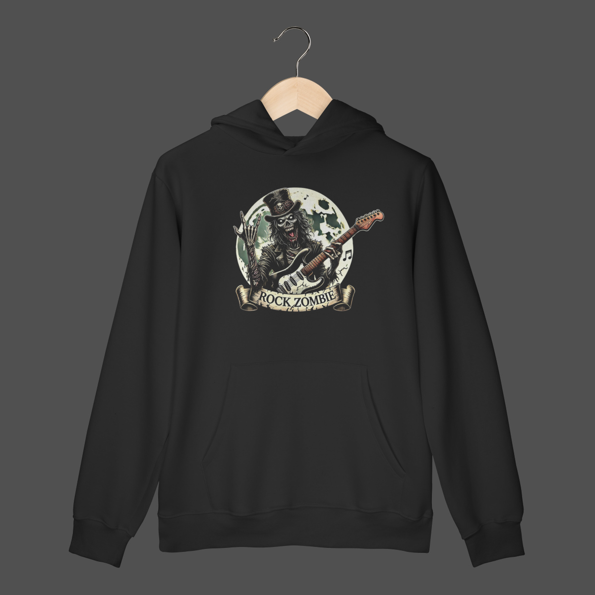Nome do produto: Moletom Canguru Prime | Rock Zombie
