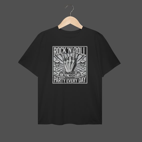 Camiseta Plus Size | Rock'n'Roll All Night