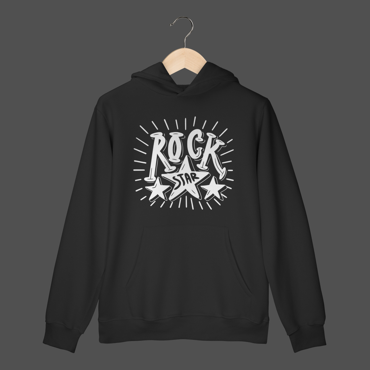 Nome do produto: Moletom Canguru Prime | Rock Star