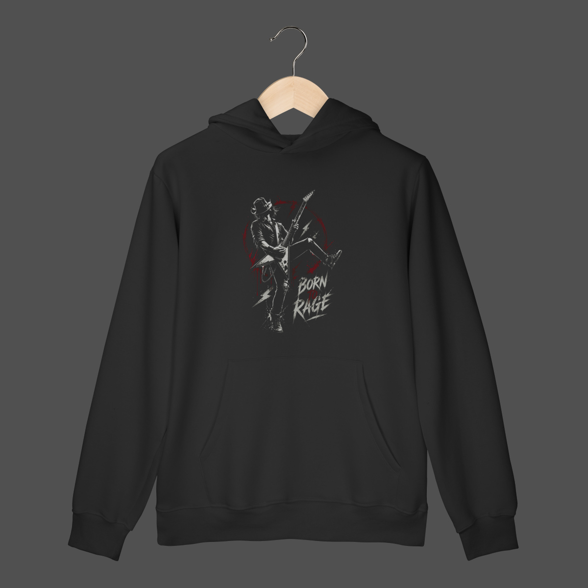 Nome do produto: Moletom Canguru Prime | Born To Rage