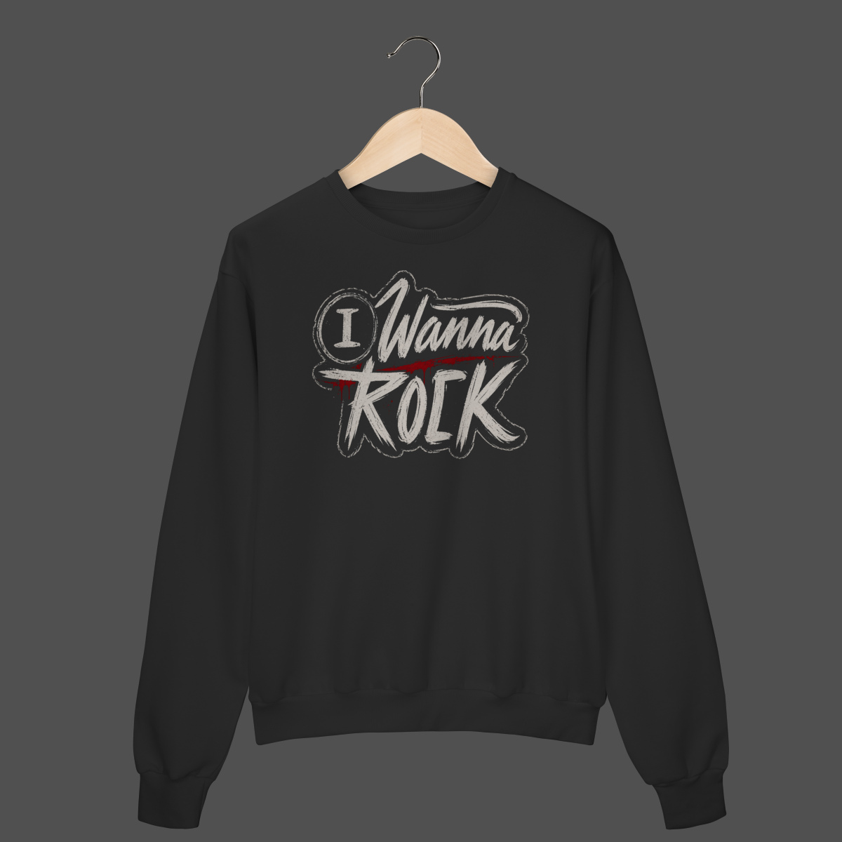 Nome do produto: Moletom Fechado Prime | I Wanna Rock
