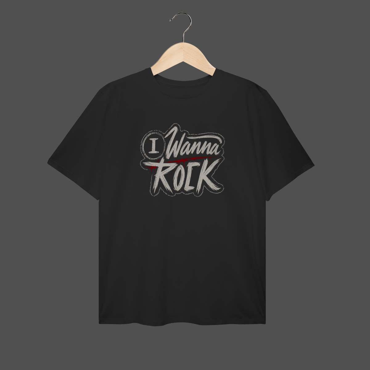 Nome do produto: Camiseta Plus Size | I Wanna Rock