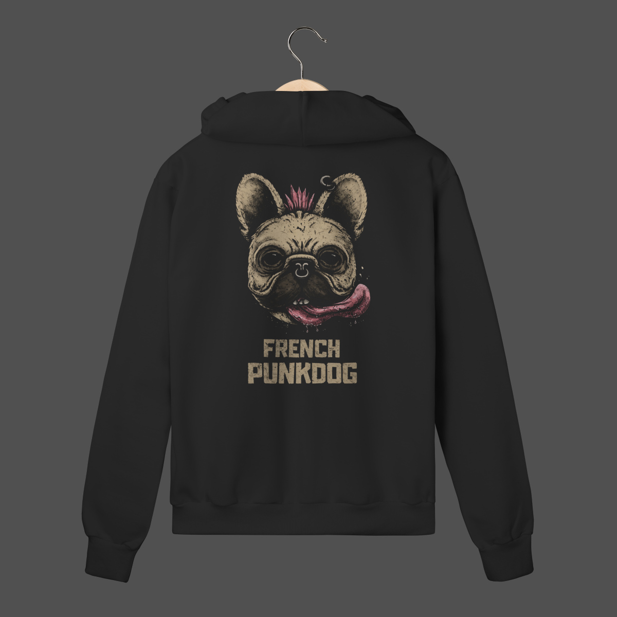 Nome do produto: Moletom C/ Zíper Prime | French Punkdog