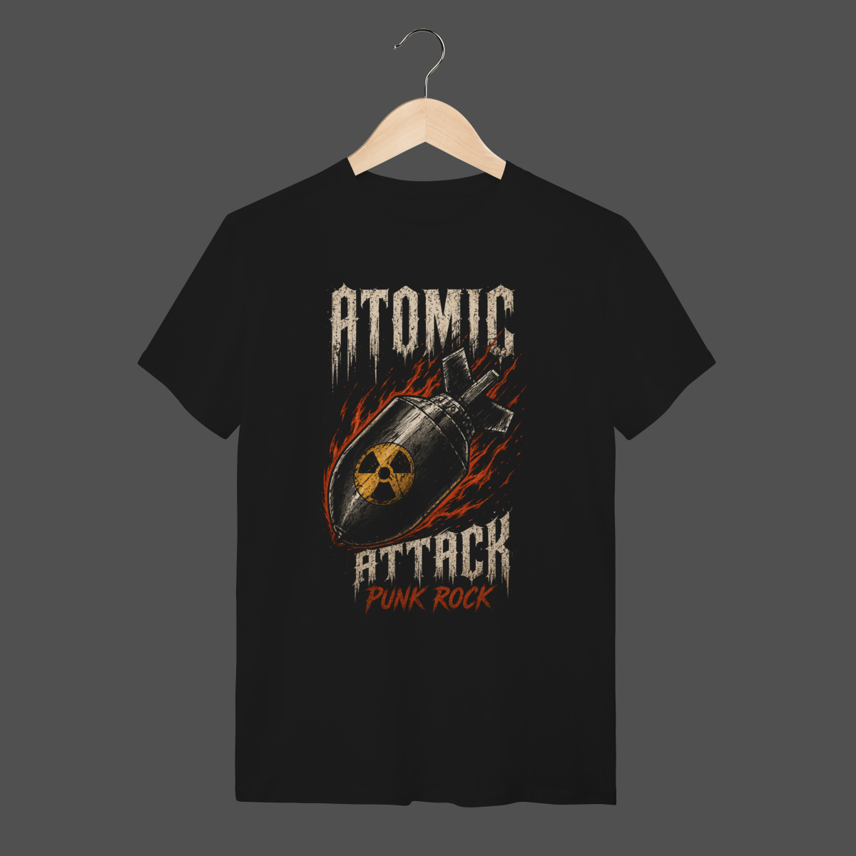 Nome do produto: Camiseta Quality | Atomic Attack - Punk Rock