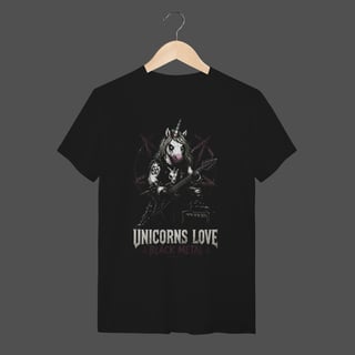 Nome do produto Camiseta Quality | Unicorns Love Black Metal