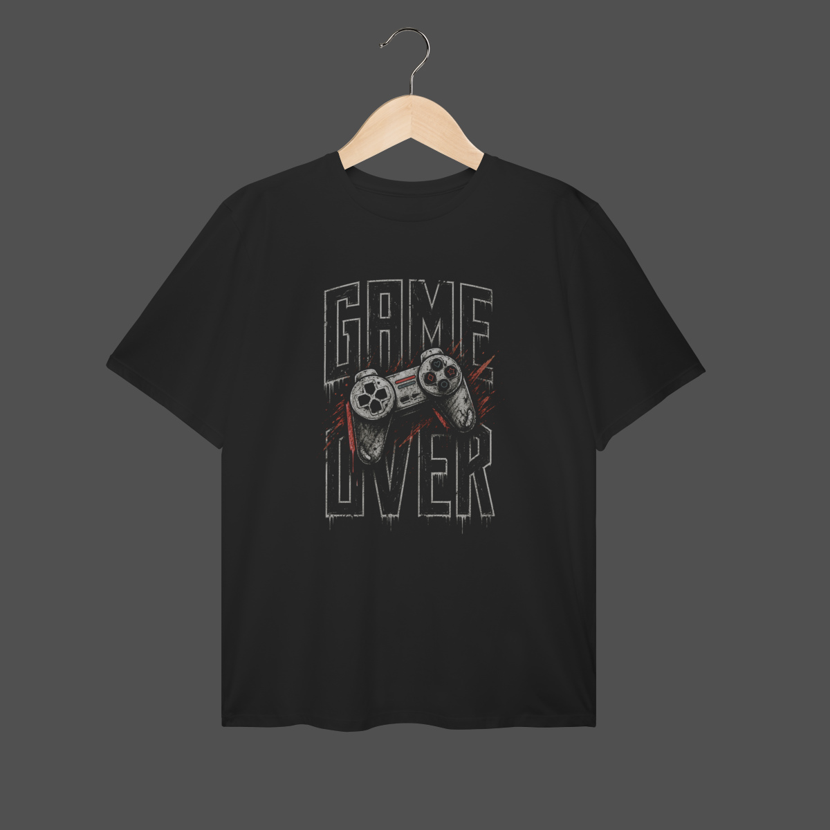 Nome do produto: Camiseta Plus Size | Game Over