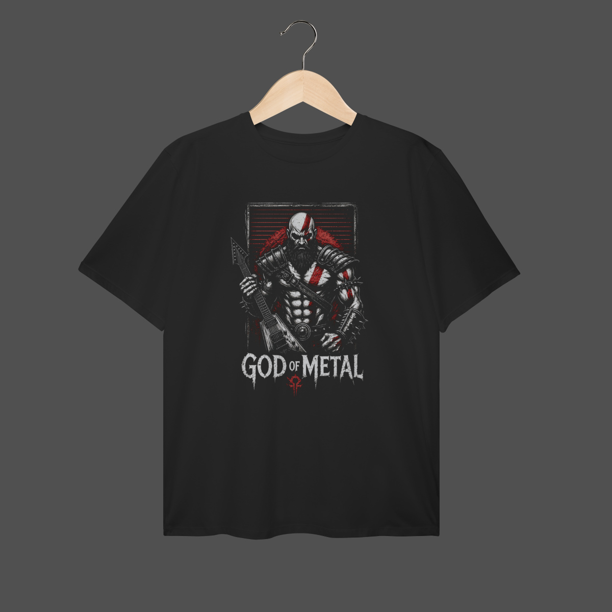 Nome do produto: Camiseta Plus Size | God Of Metal