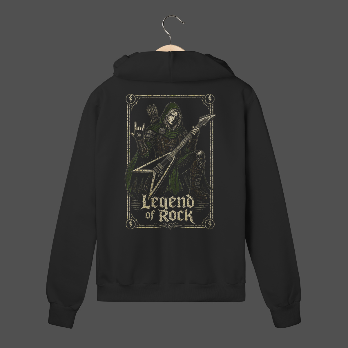 Nome do produto: Moletom C/ Zíper Prime | Legend Of Rock