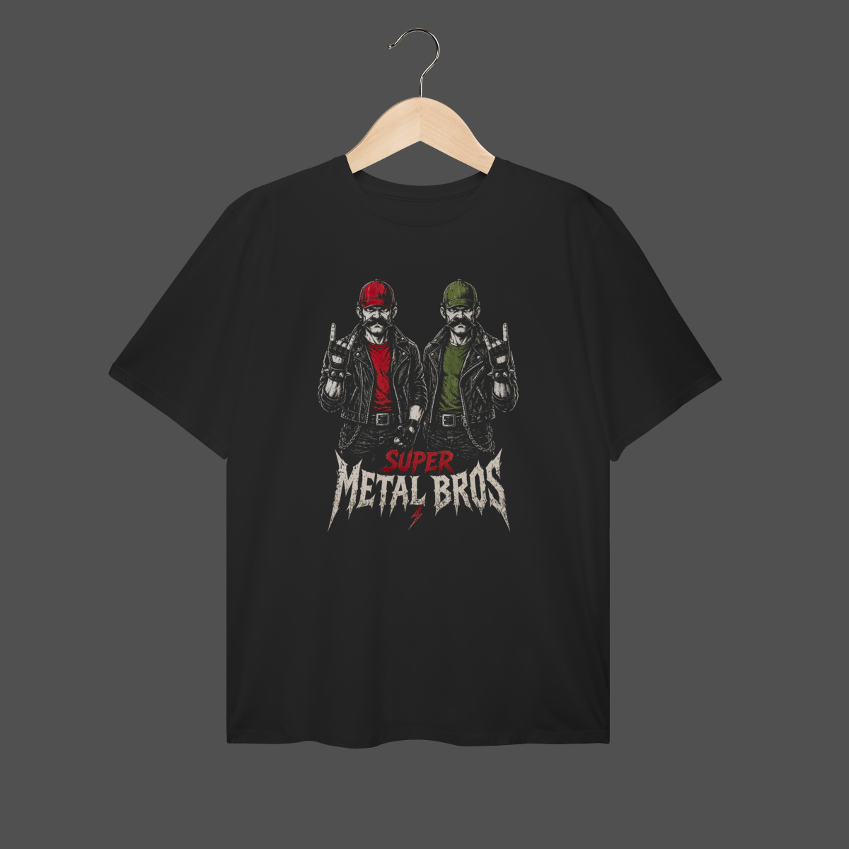 Nome do produto: Camiseta Plus Size | Super Metal Bros