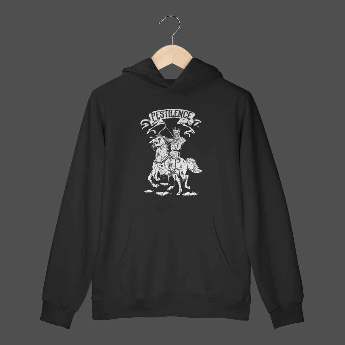 Nome do produto: Moletom Canguru Prime | Pestilence – Horseman of the Apocalypse