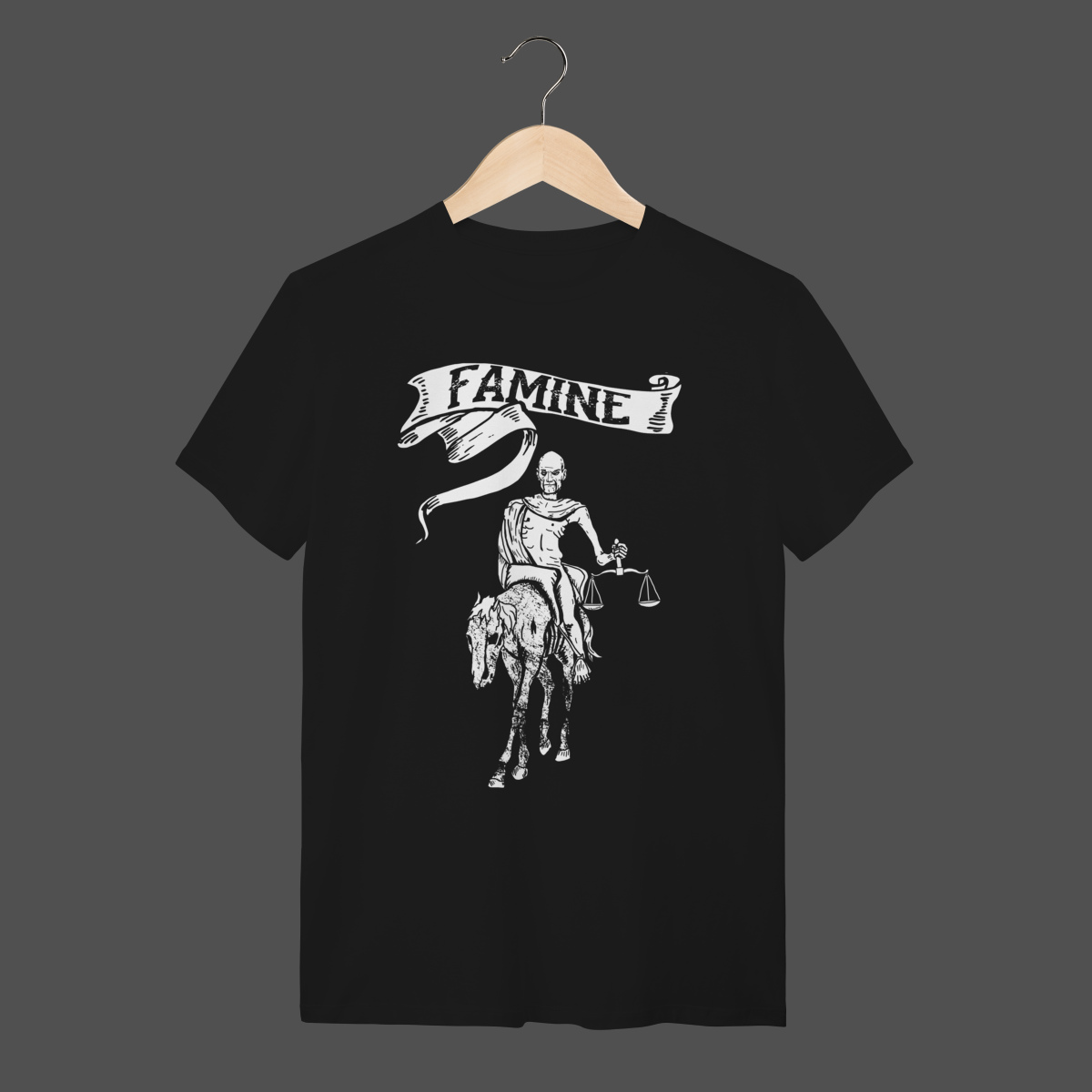 Nome do produto: Camiseta Quality | Famine – Horseman of the Apocalypse