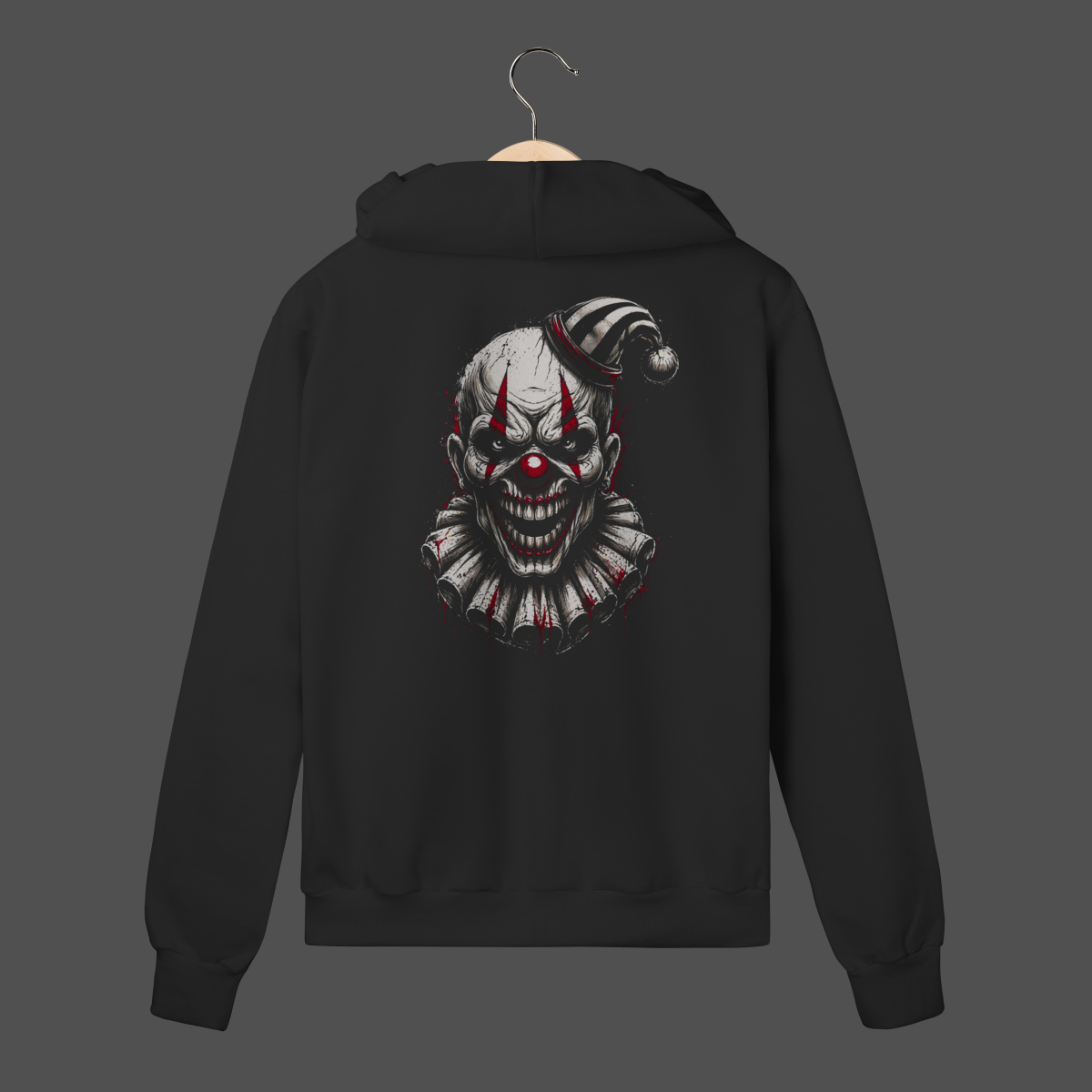 Nome do produto: Moletom C/ Zíper Prime | Terror Clown