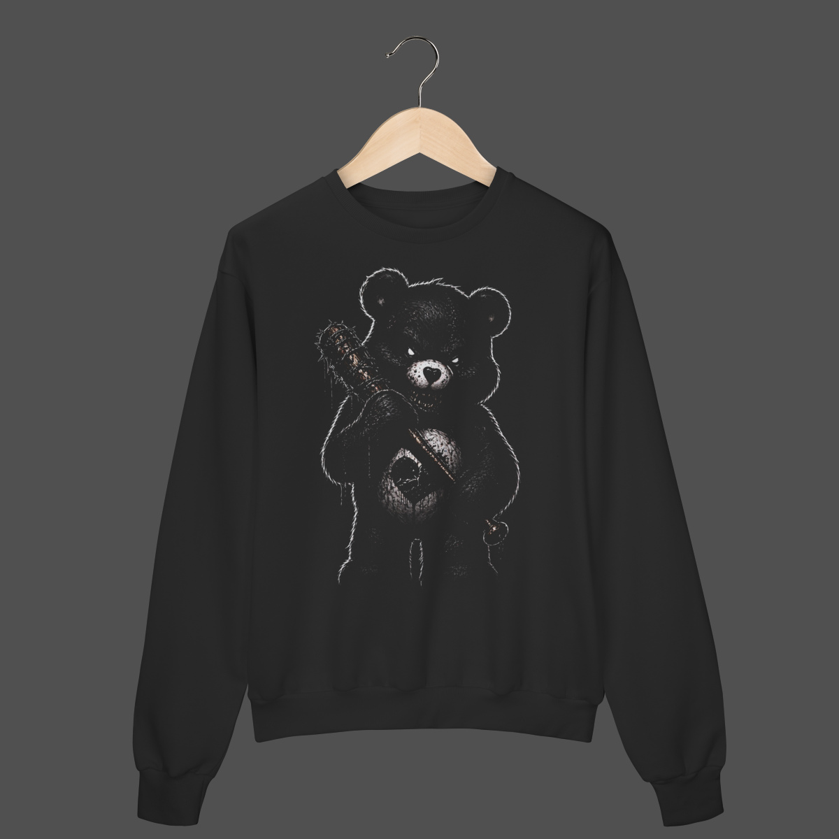 Nome do produto: Moletom Fechado Prime | Urso Psicopata