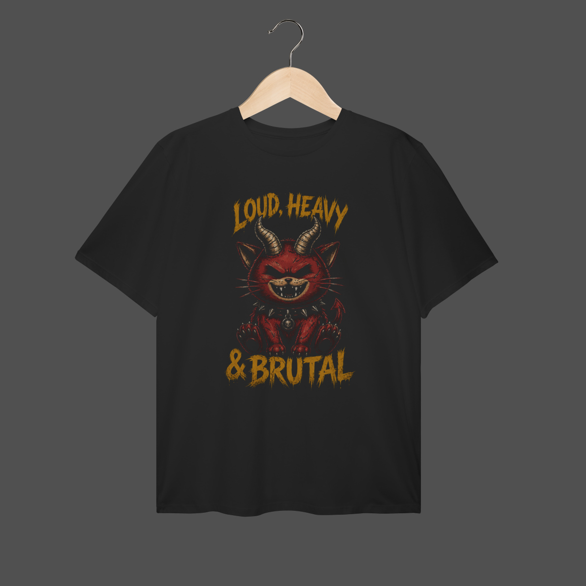 Nome do produto: Camiseta Plus Size | Loud, Heavy & Brutal