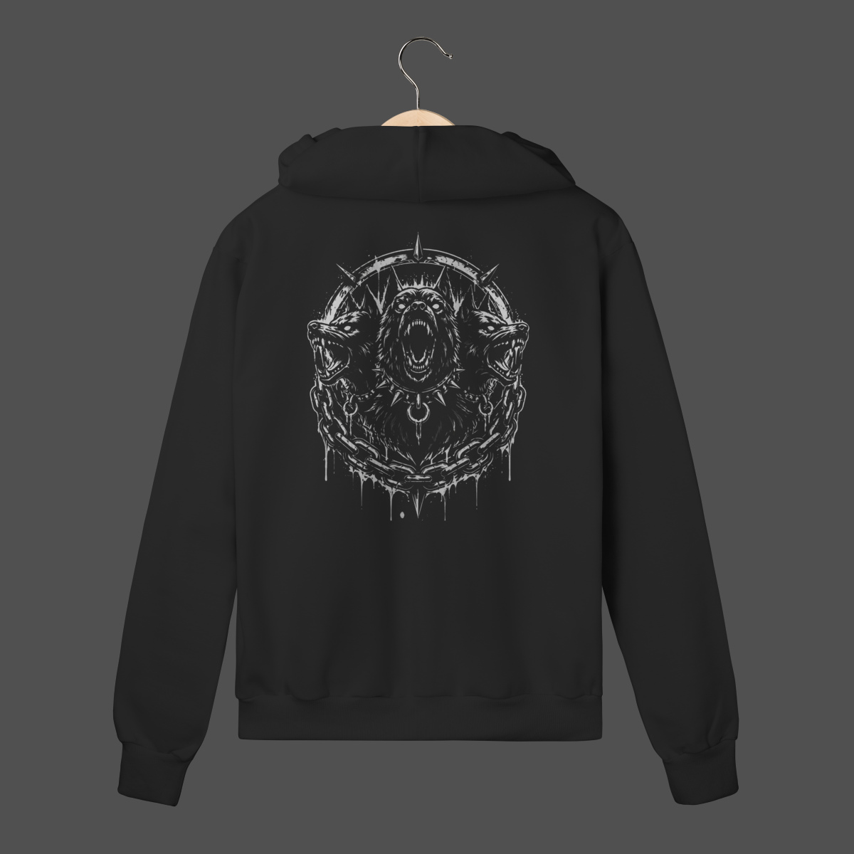 Nome do produto: Moletom C/ Zíper Prime | Cerberus — Guardião do Submundo