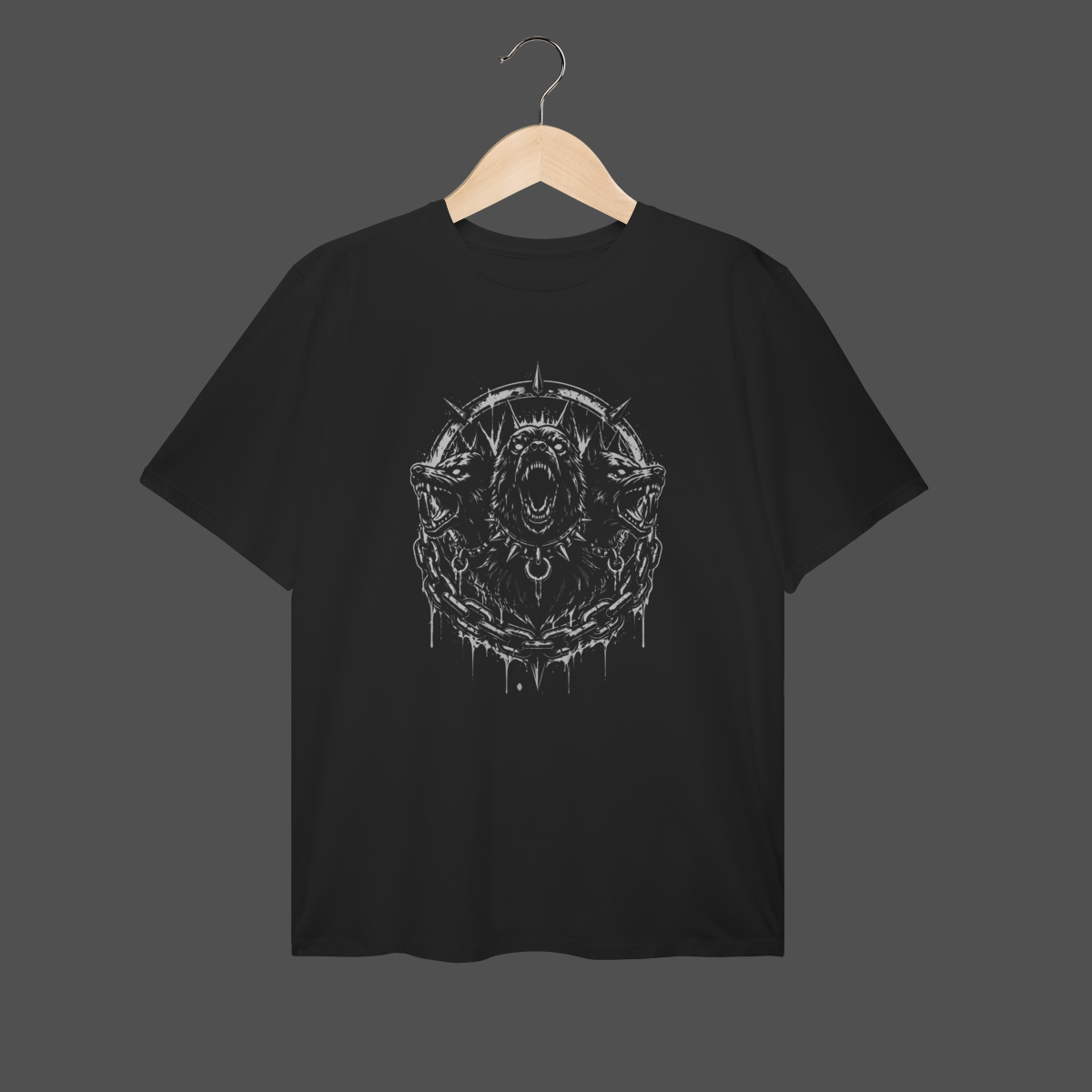 Nome do produto: Camiseta Plus Size | Cerberus — Guardião do Submundo
