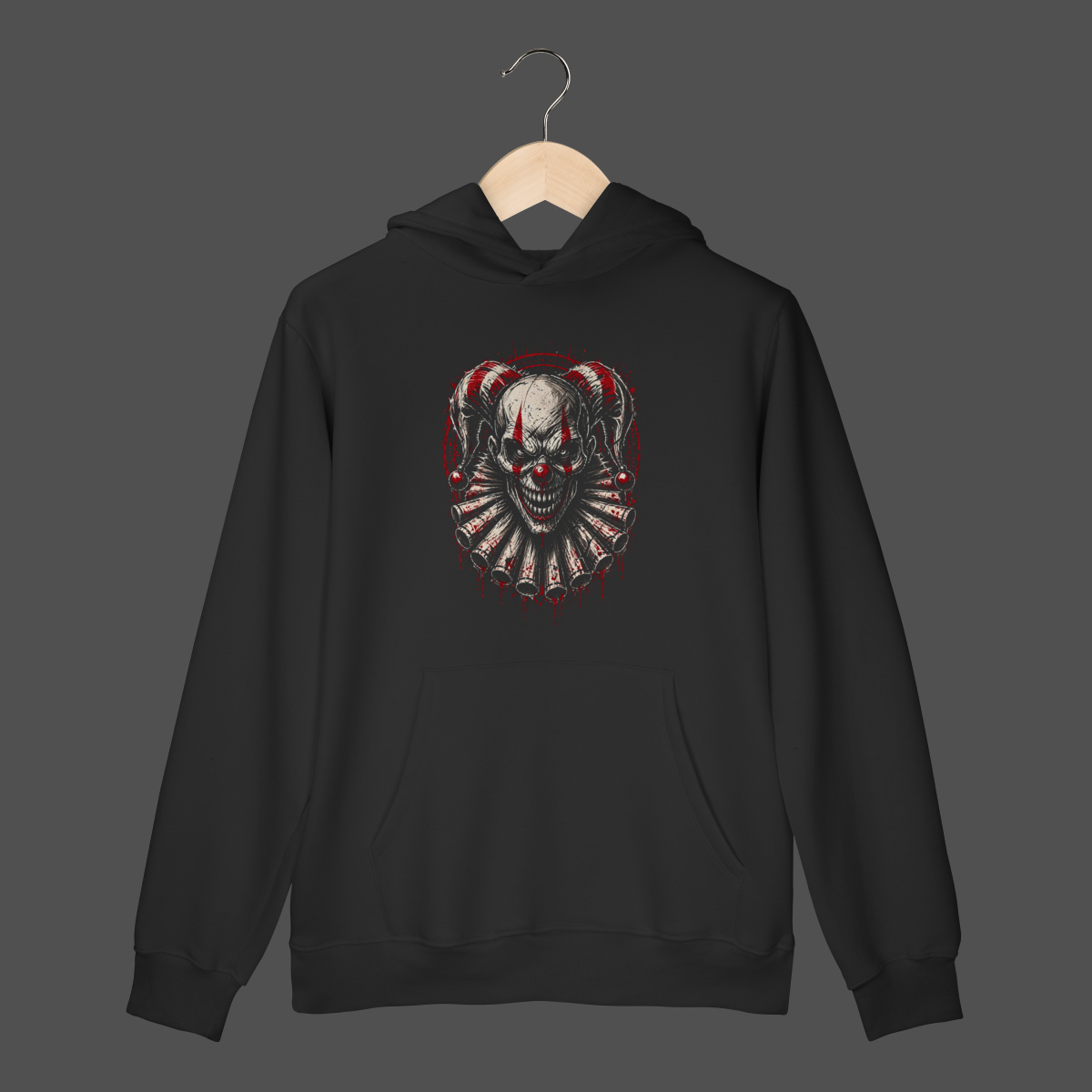 Nome do produto: Moletom Canguru Prime | Psycho Clown