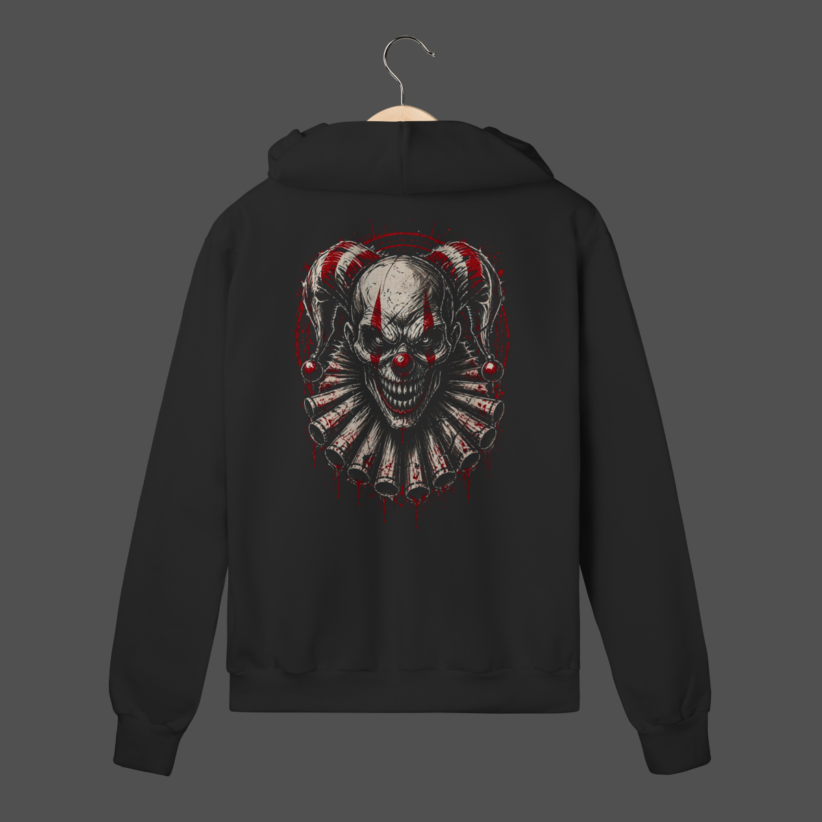 Nome do produto: Moletom C/ Zíper Prime | Psycho Clown