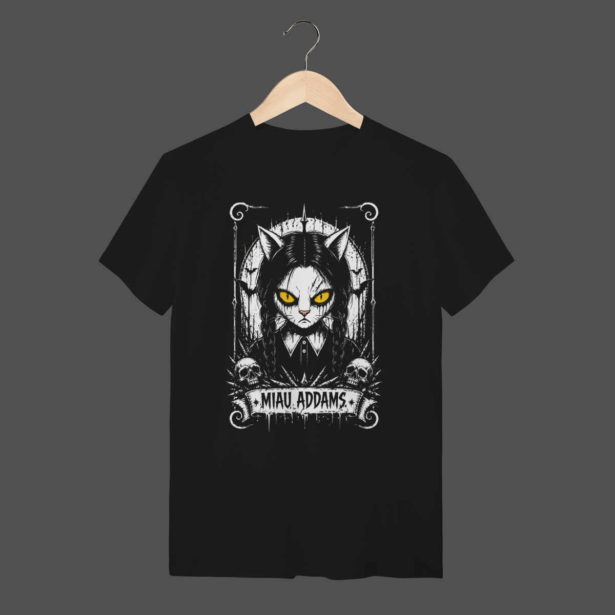 Nome do produto: Camiseta Quality | Miau Addams