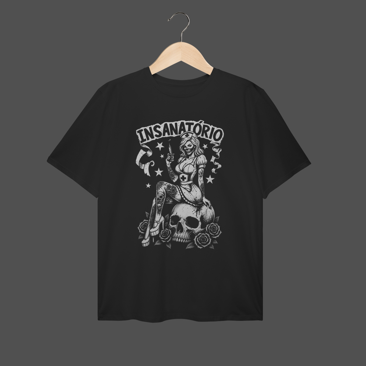 Nome do produto: Camiseta Plus Size | Insanatório - Bela e Letal