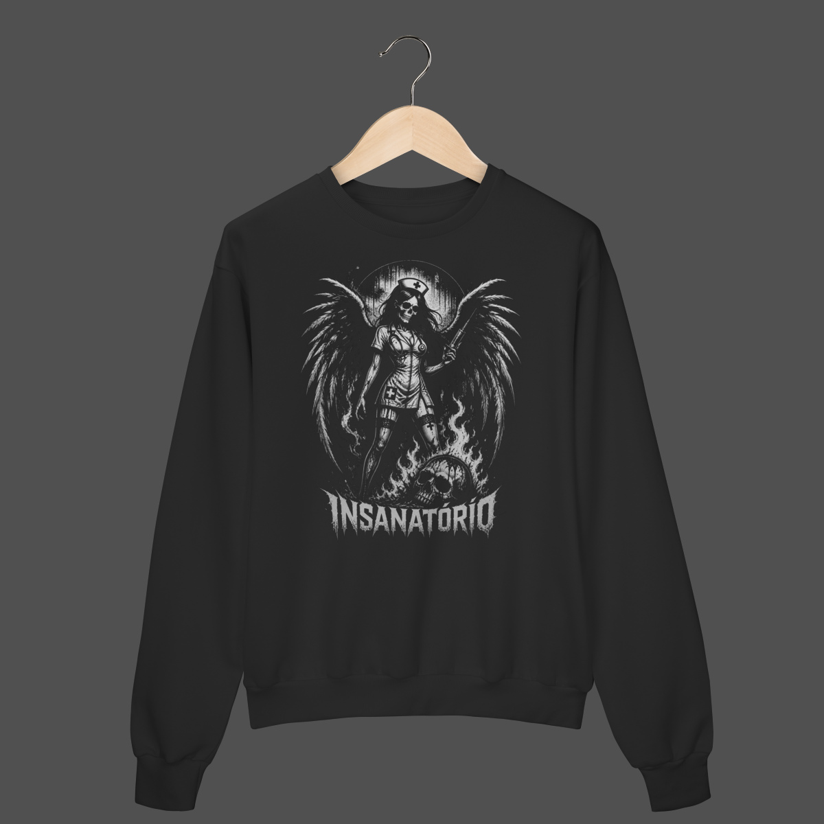 Nome do produto: Moletom Fechado Prime | Insanatório — Dose Letal