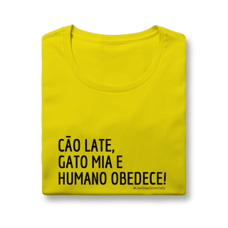 Nome do produto Baby look - Cão late e Gato mia