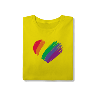 Nome do produto Camiseta - Coração LGBT