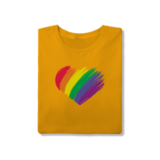 Nome do produto Camiseta - Coração LGBT