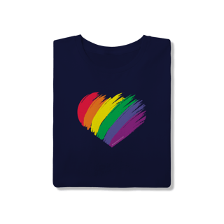 Nome do produto Camiseta - Coração LGBT