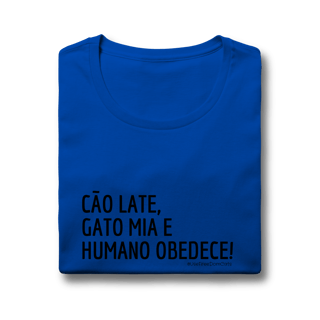 Nome do produto Baby look - Cão late e Gato mia