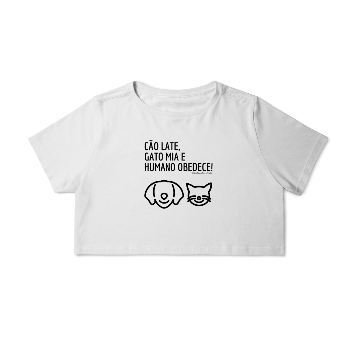Nome do produto: Cropped - Cão late e Gato mia