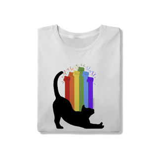 Nome do produto Camiseta - Força Cat LGBT