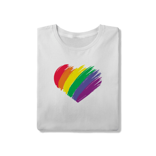 Nome do produto Camiseta - Coração LGBT