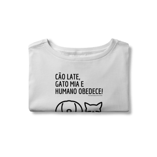 Nome do produto Cropped - Cão late e Gato mia