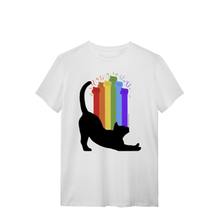 Nome do produto Camiseta - Força Cat LGBT