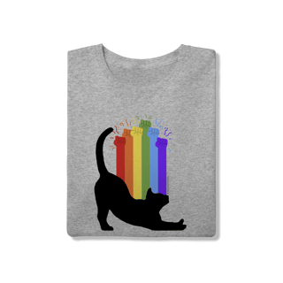 Nome do produto Camiseta - Força Cat LGBT